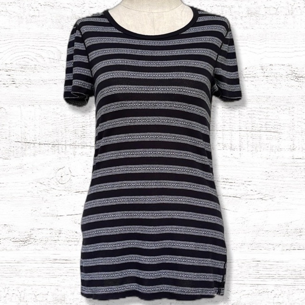 { Three Dots } - Striped Shirt